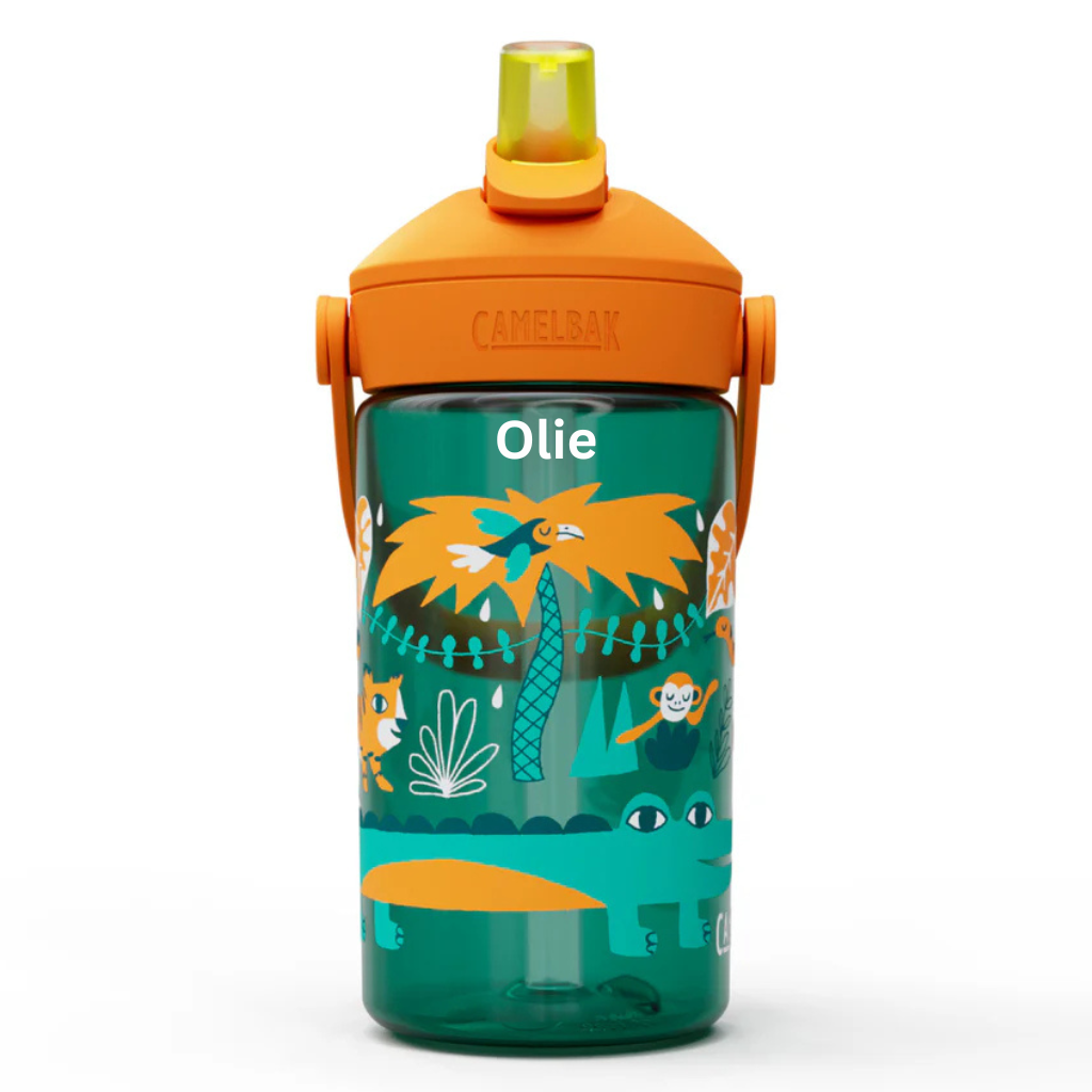 Laser engraved camelbak thrive kids drink bottle Jungle animals