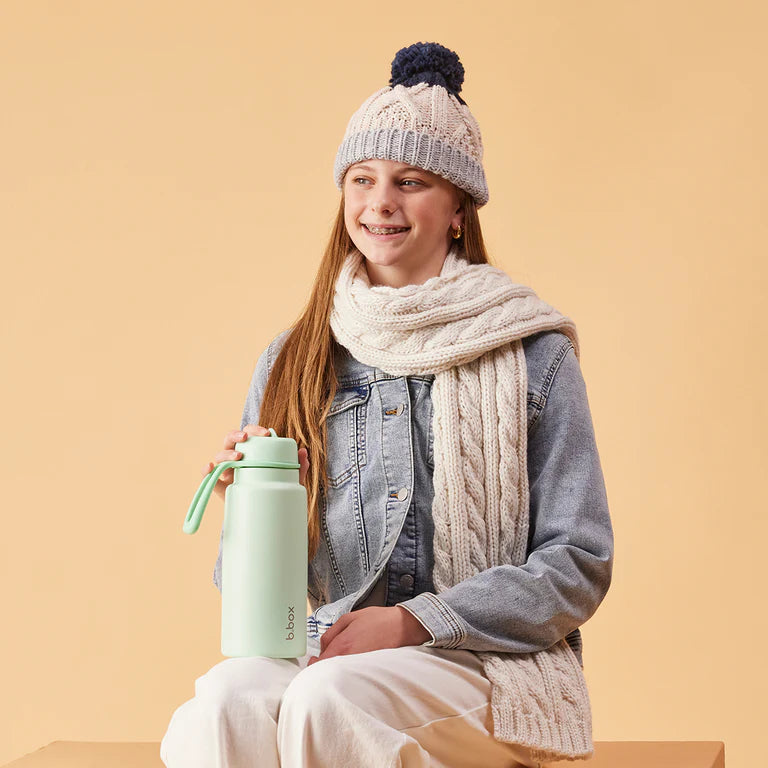 b.box Insulated Flip Top Drink Bottle, 1L - Spearmint - Creative Kids Lab