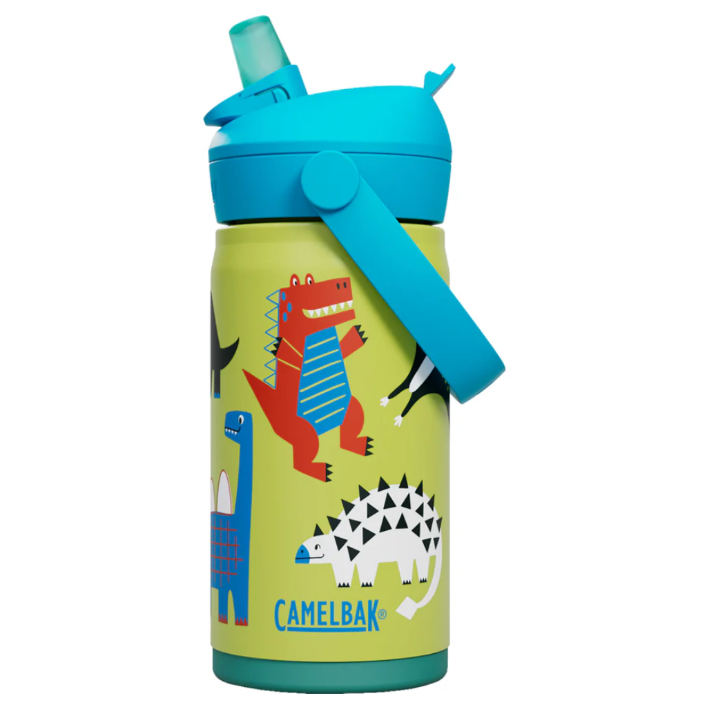 Camelbak dino jam insulated stainless steel flip top thrive kids drink bottle 350ml