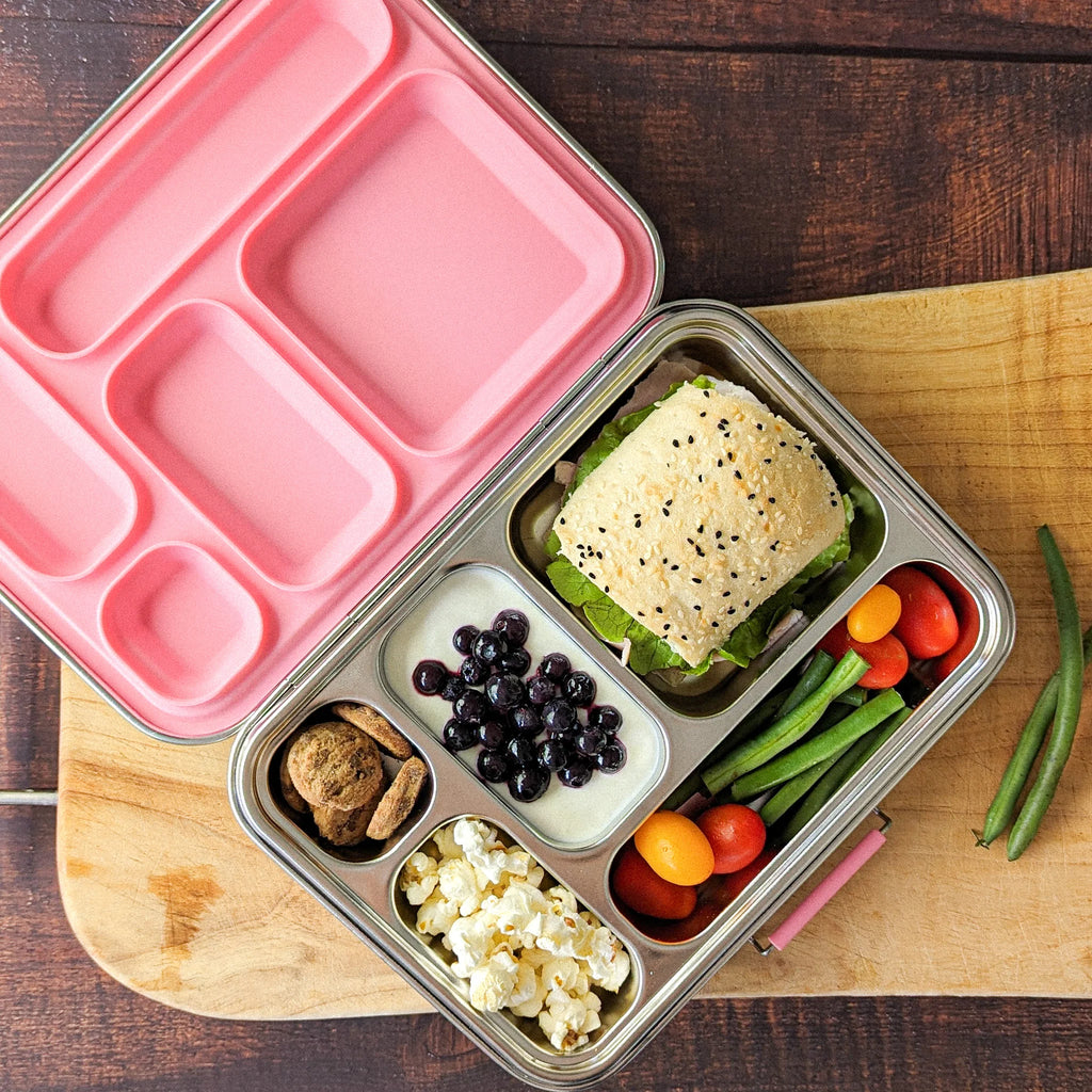 Ecococoon | Bento Lunchbox 5 | Pink Rose - Creative Kids Lab