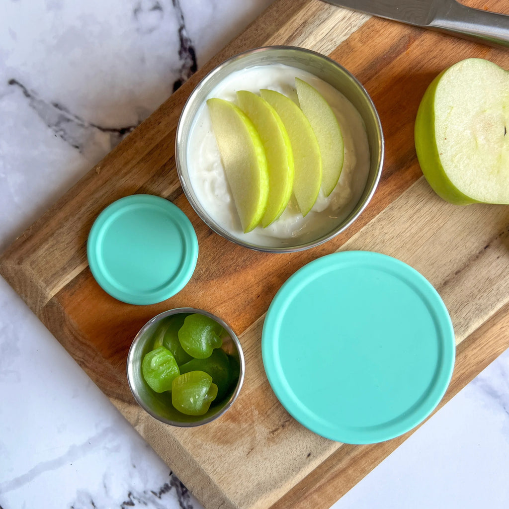 Ecococoon | Stainless Steel Snack Pots | Mint - Creative Kids Lab