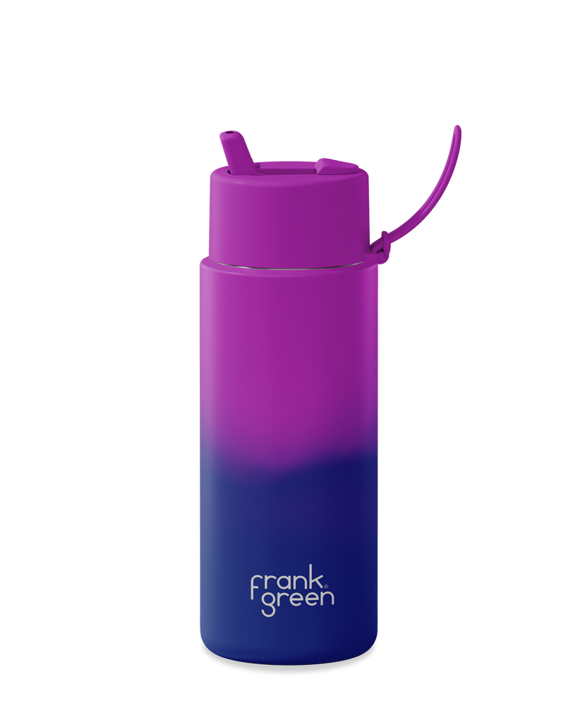 Frank Green colour change water bottle 1L, now in the all new 'Twilight' colour way.