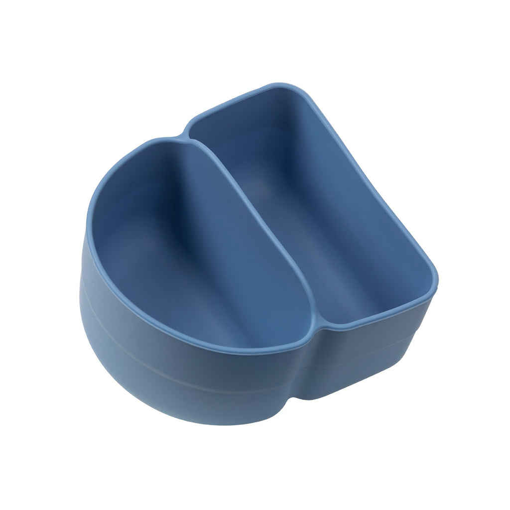 b.box bento buddy ocean Blue container with two compartments on a white background for snackbox
