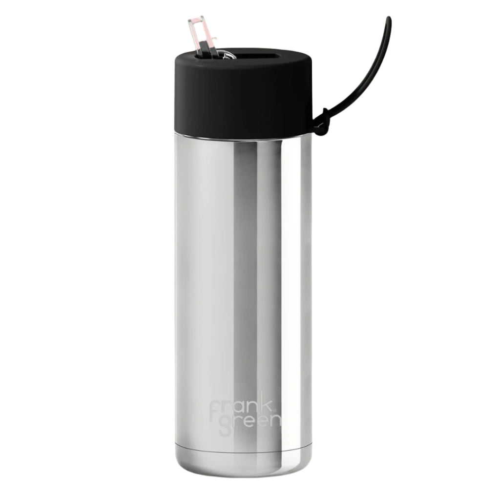 frank green chrome drink bottle in 595ml
