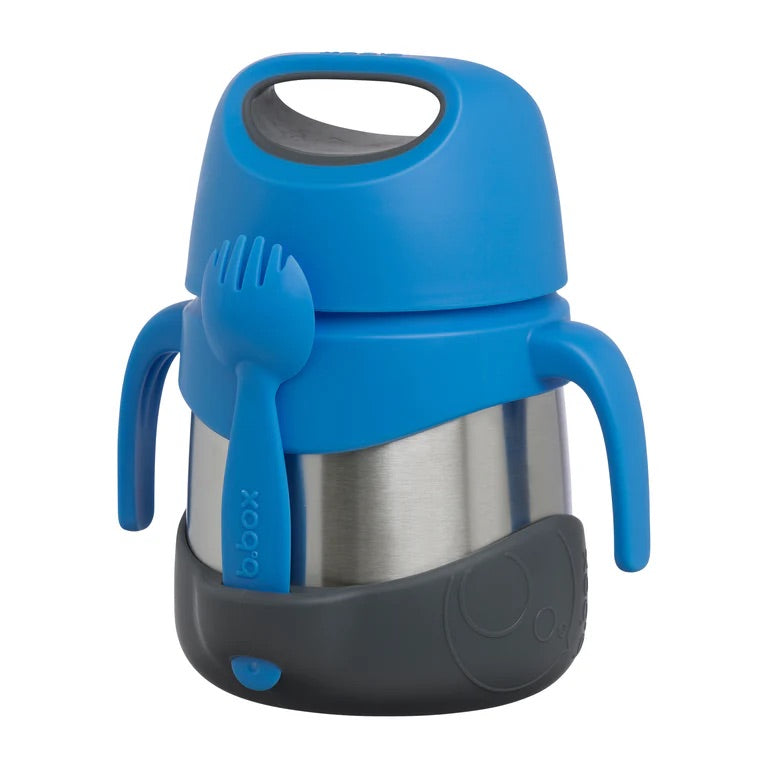 b.box Stainless Steel Insulated Food Jar Blue Slate 335ml