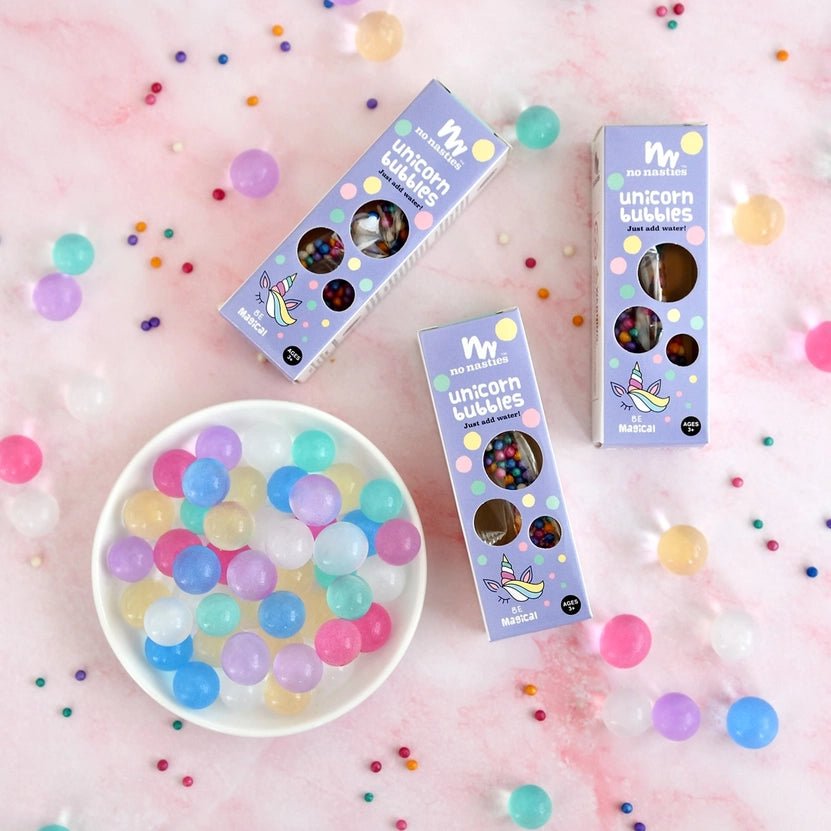 No Nasties Kids | Limited Edition Unicorn Bubbles Biodegradable Waterbeads - Creative Kids Lab