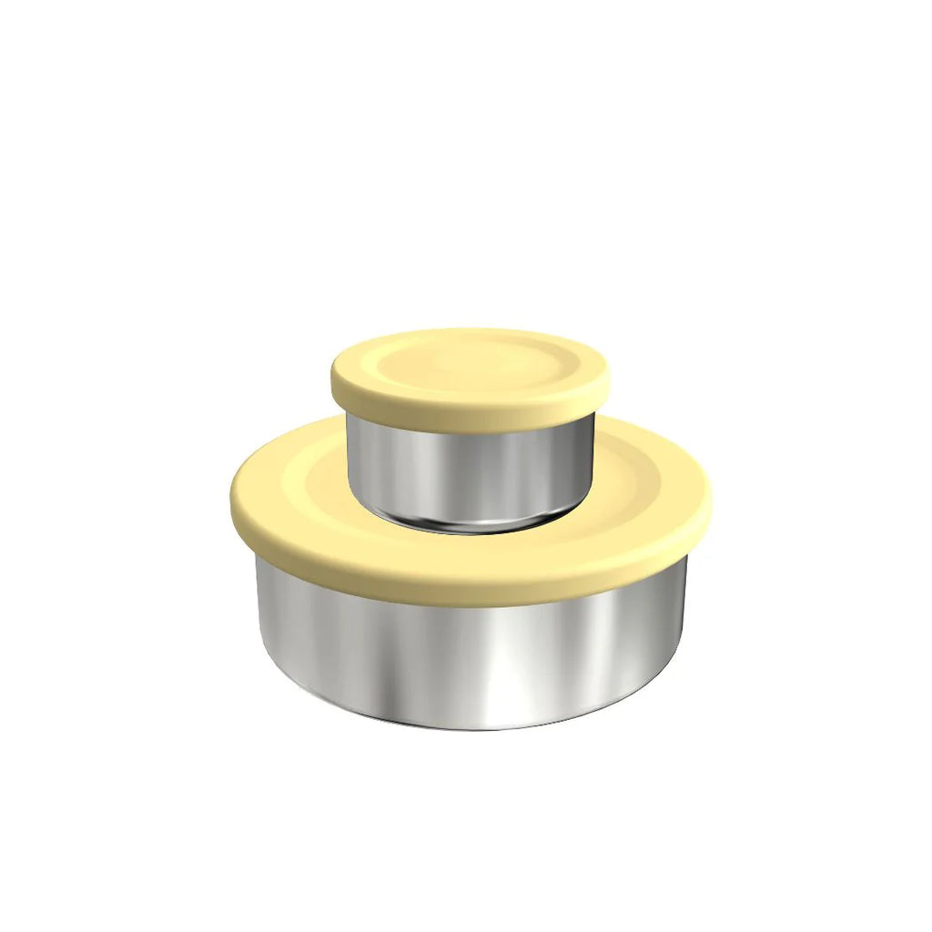 Ecococoon | Stainless Steel Snack Pots | Limoncello - Creative Kids Lab