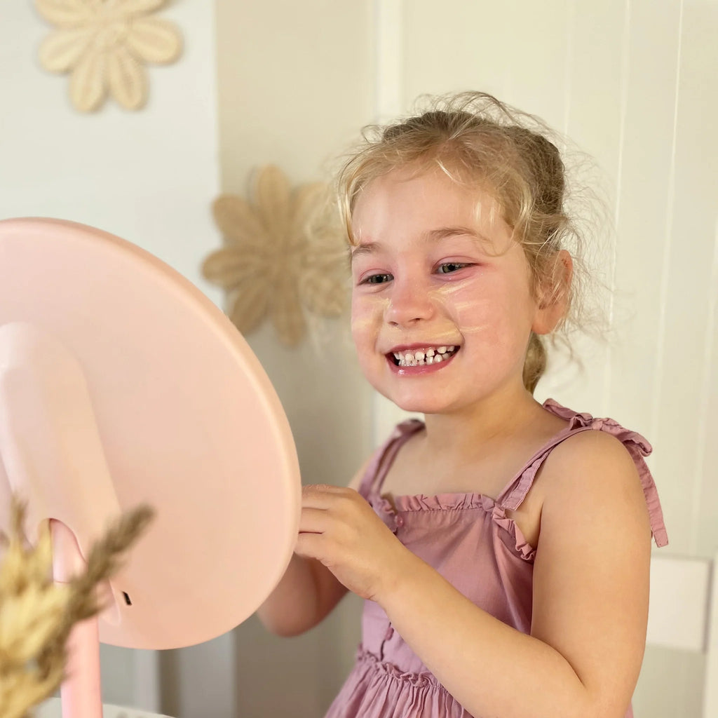 No Nasties Kids | Nala Pink Natural Pressed Powder Kids Makeup Palette Kit - Creative Kids Lab