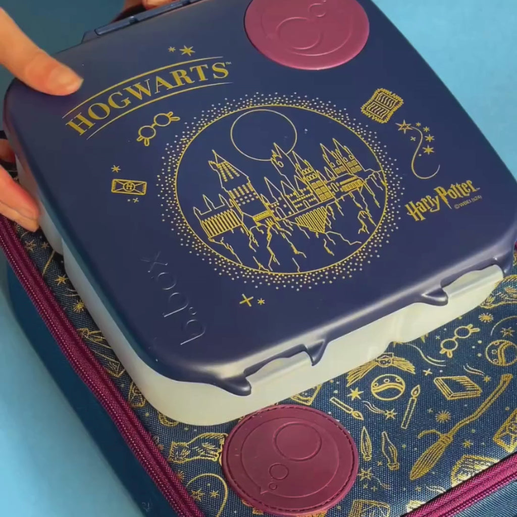 bbox harry potter range of kids lunchboxes, snackboxes drink bottles and lunch bags